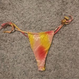 SHEIN velvet tie bathing suit bottoms